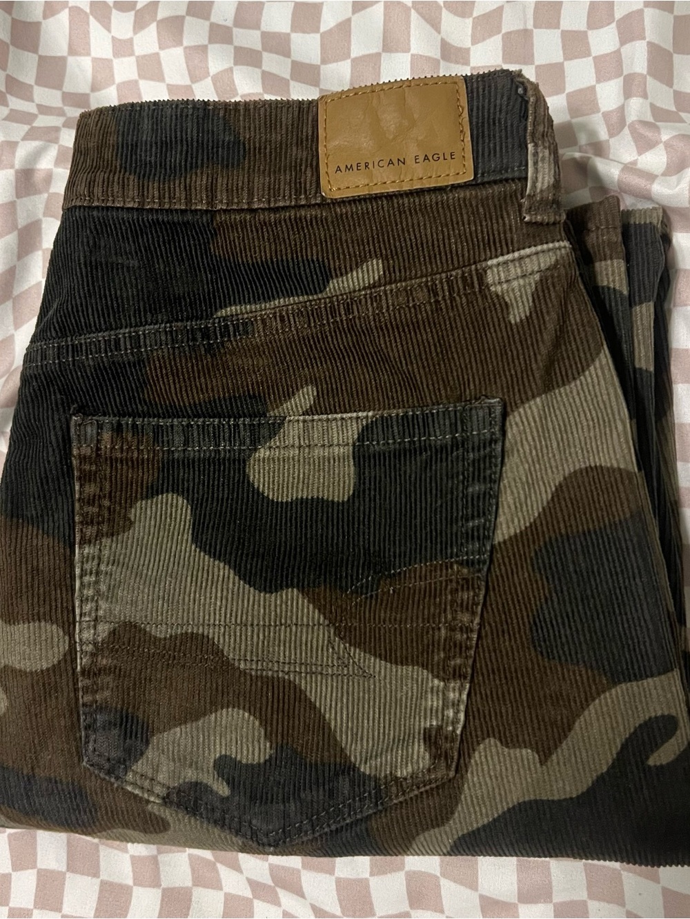 American Eagle Camo Corduroy Pants